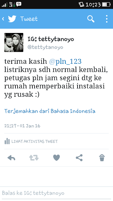 pelayanan pengaduan gangguan PLN
