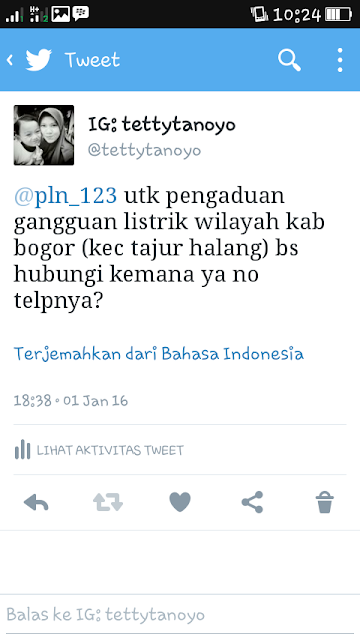 pelayanan pengaduan gangguan PLN