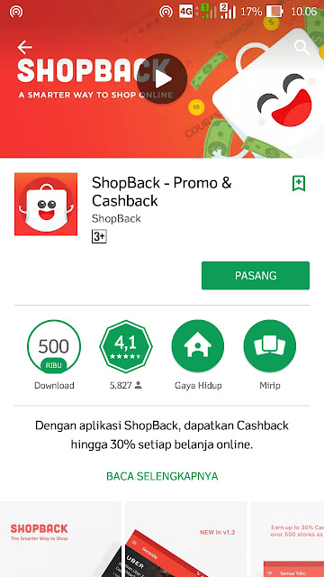 belanja dapat cashback dari shopback